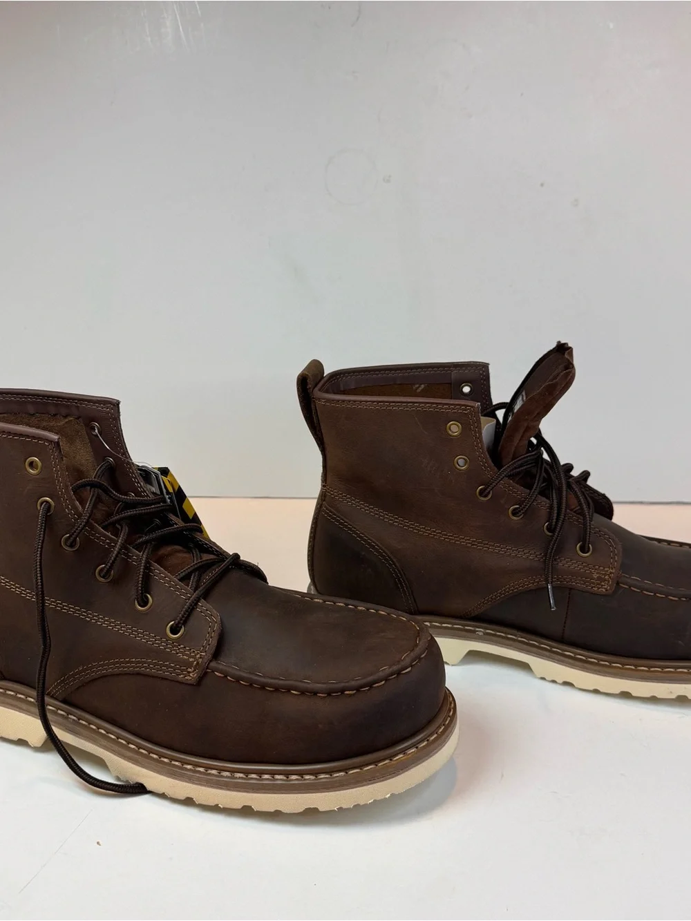 Brazos Men's Wyatt EH Composite Toe Lace Up Work Boots/EH/ SR/ Size 14